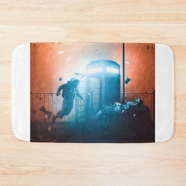 Item preview, Astronaut Floating in Front of a Telephone Box designed and sold by nebelimr.