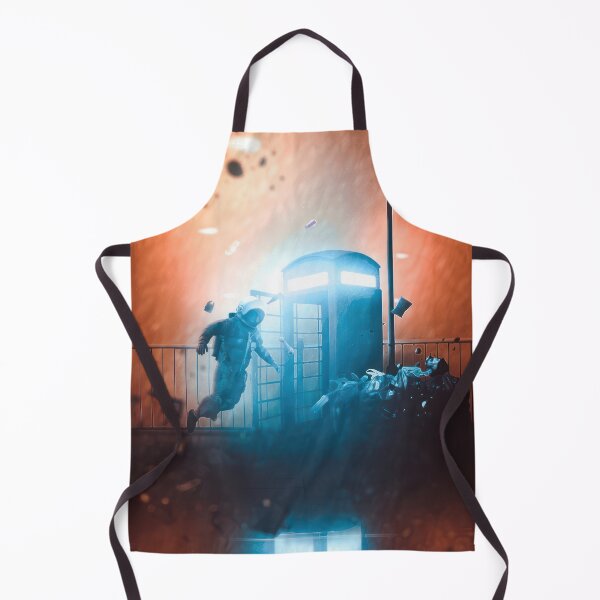 Item preview, Astronaut Floating in Front of a Telephone Box designed and sold by nebelimr.