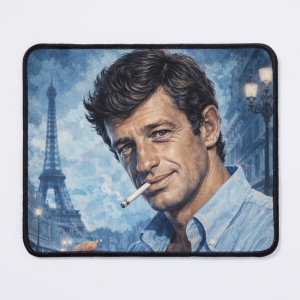 Item preview, Jean-Paul Belmondo – French New Wave Icon (1960s Cinema Art) designed and sold by PeacefulHShop.