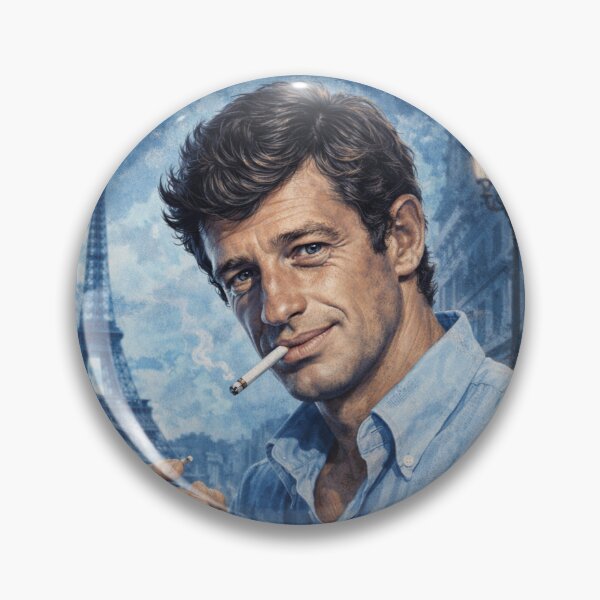 Item preview, Jean-Paul Belmondo – French New Wave Icon (1960s Cinema Art) designed and sold by PeacefulHShop.