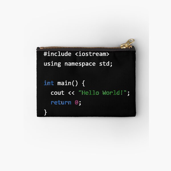 Item preview, Hello World C++ (white letters) designed and sold by DOS Games.