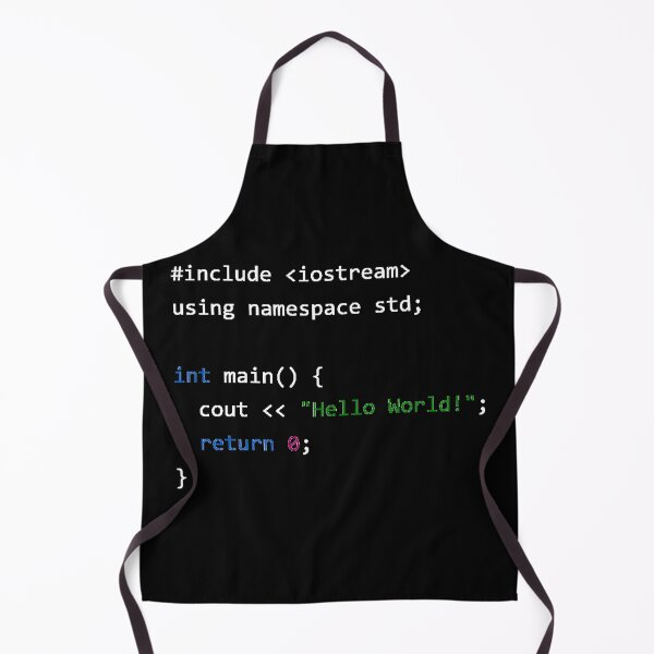 Item preview, Hello World C++ (white letters) designed and sold by DOS Games.