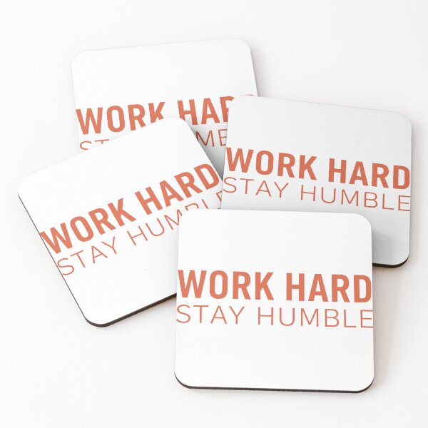 Item preview, Work Hard Stay Humble – Bold Motivational Quote Design designed and sold by andry01.