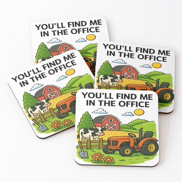 Item preview, You’ll Find Me in the Office – Colorful Farm Life Design designed and sold by myforestfog.