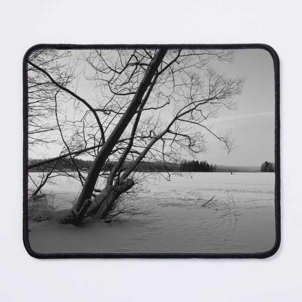 Item preview, Silence of the frozen lake. Kulovesi Siuro 2026 bw designed and sold by Jouko Lehto Photography.