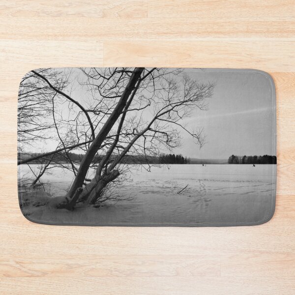 Item preview, Silence of the frozen lake. Kulovesi Siuro 2026 bw designed and sold by Jouko Lehto Photography.
