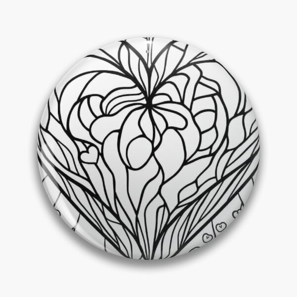 Item preview, Part 1 Maze Heart Line Art – Black and White Abstract Heart Design designed and sold by Kookyclan.