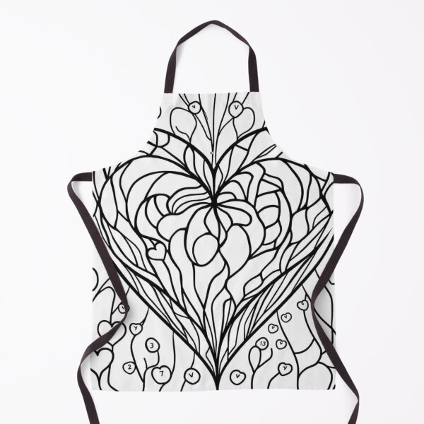 Item preview, Part 1 Maze Heart Line Art – Black and White Abstract Heart Design designed and sold by Kookyclan.