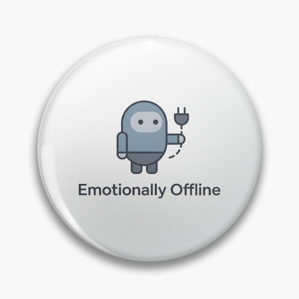 Item preview, Emotionally Offline – Minimalist Introvert Humor Design designed and sold by Fulet.