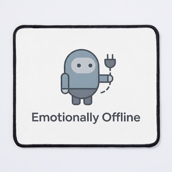 Item preview, Emotionally Offline – Minimalist Introvert Humor Design designed and sold by Fulet.