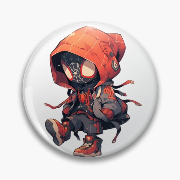Item preview, Chibi Web Hero in Hoodie | Cute Masked Streetwear Character designed and sold by Dyan4.
