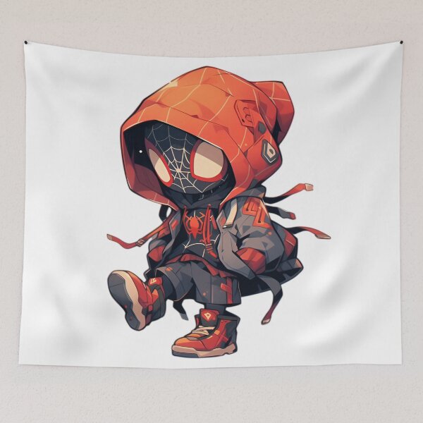 Item preview, Chibi Web Hero in Hoodie | Cute Masked Streetwear Character designed and sold by Dyan4.