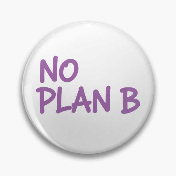 Item preview, No Plan B – Purple Motivational Quote Typography designed and sold by andry01.