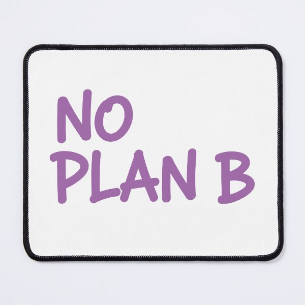 Item preview, No Plan B – Purple Motivational Quote Typography designed and sold by andry01.