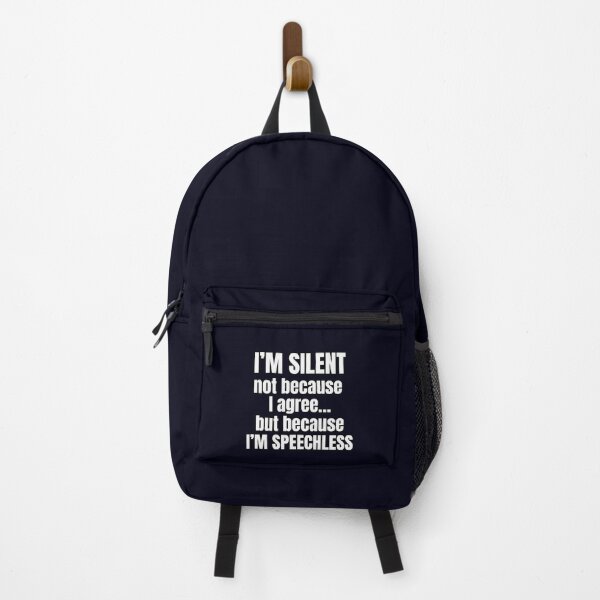 Item preview, I’m Silent Not Because I Agree – Sarcastic Quote Design designed and sold by PrintableHaven.