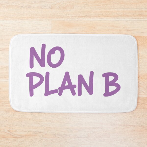 Item preview, No Plan B – Purple Motivational Quote Typography designed and sold by andry01.