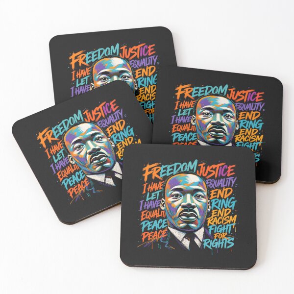 Item preview, Martin Luther King Jr Equality Peace Believe Typography designed and sold by GrumpySableye.