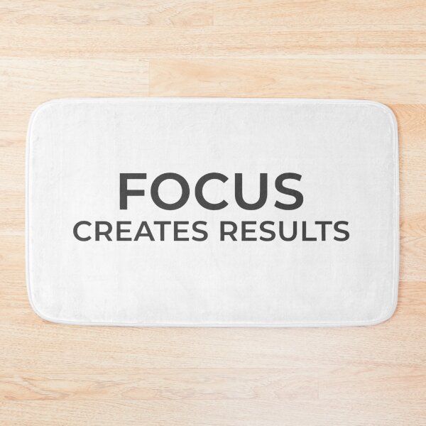 Item preview, Focus Creates Results – Minimal Motivational Quote Typography designed and sold by andry01.