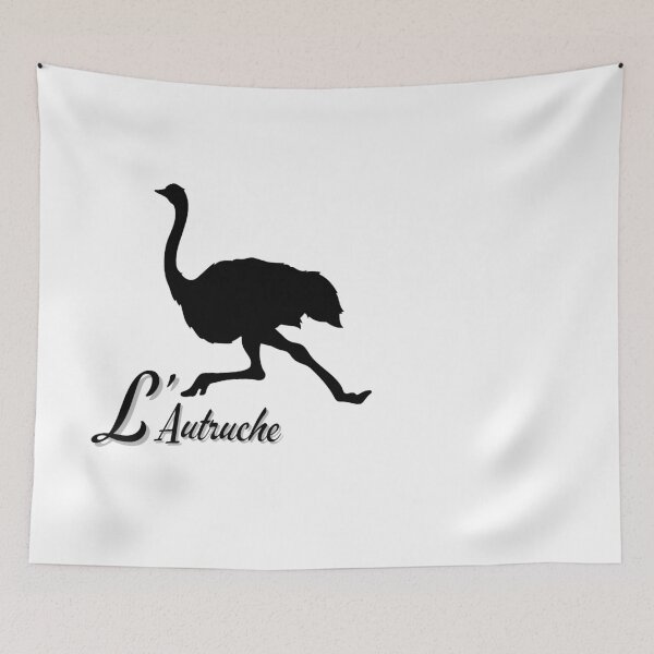 Item preview, L’Autruche – Running Ostrich Logo designed and sold by Dotadoari.