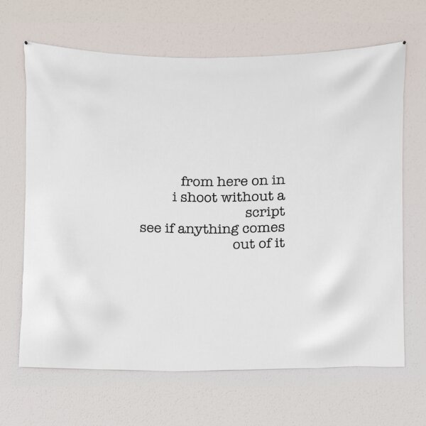 Item preview, From Here On In I Shoot Without A Script designed and sold by AlhassanMB.