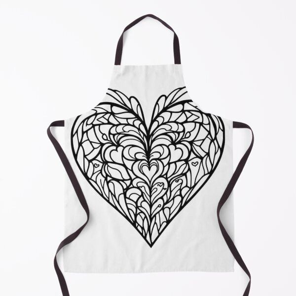 Item preview, Part 2 Maze Heart Line Art – Black and White Abstract Heart Design designed and sold by Kookyclan.