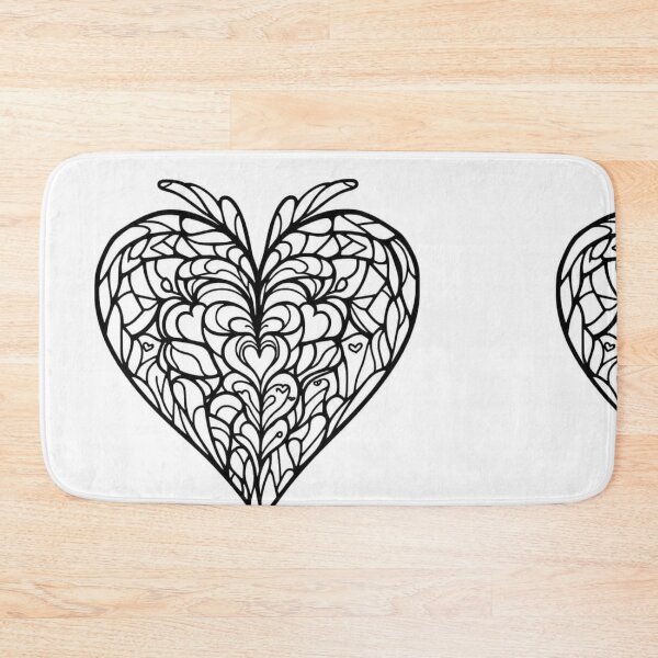 Item preview, Part 2 Maze Heart Line Art – Black and White Abstract Heart Design designed and sold by Kookyclan.