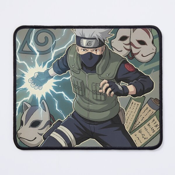 Item preview, Lightning Ninja Mentor - Masked Anime Warrior Aesthetic Art designed and sold by MugenAnime.
