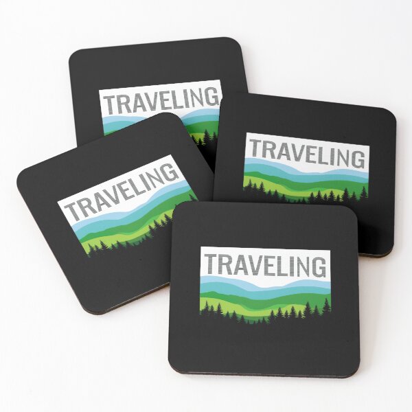 Item preview, TRAVELING Nature Poster – Scenic Forest & Mountain Landscape for Adventure Lovers & Wanderlust Souls designed and sold by Bright Nest Studio.