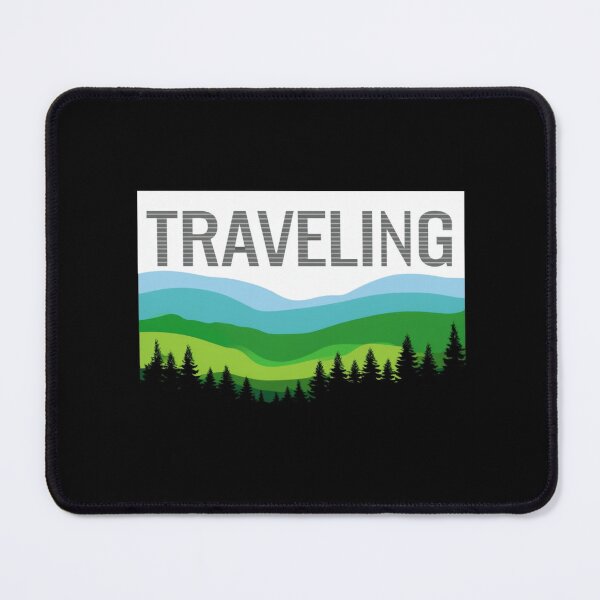 Item preview, TRAVELING Nature Poster – Scenic Forest & Mountain Landscape for Adventure Lovers & Wanderlust Souls designed and sold by Bright Nest Studio.