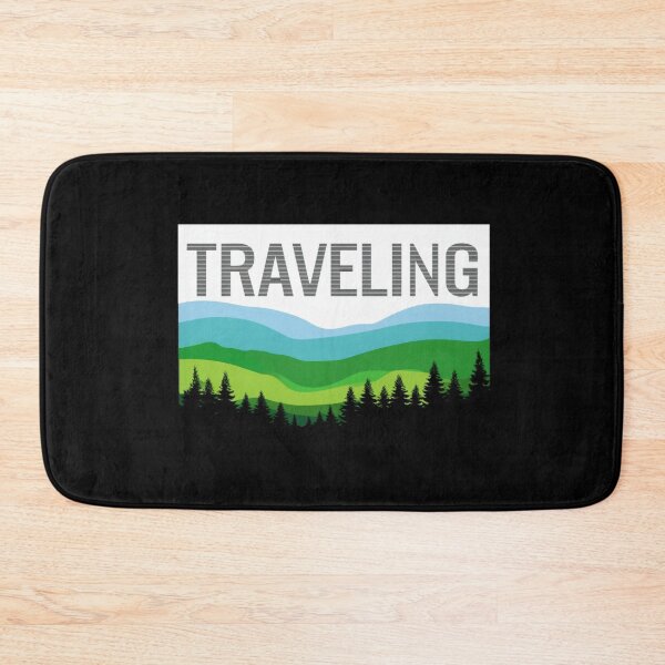 Item preview, TRAVELING Nature Poster – Scenic Forest & Mountain Landscape for Adventure Lovers & Wanderlust Souls designed and sold by Bright Nest Studio.