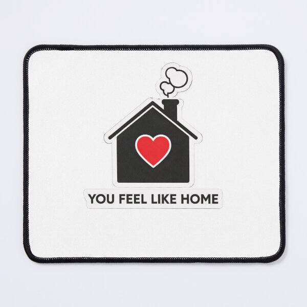 Item preview, You Feel Like Home – Cute House Heart Love Quote Sticker Design designed and sold by Lumiart1408.