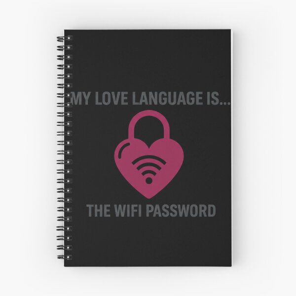 Item preview, Funny Love Language WiFi Password T-Shirt Design designed and sold by BlissHalo.