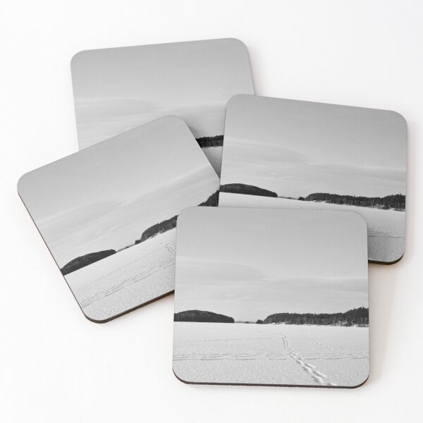 Item preview, Pathway over ice. Kulovesi Siuro 2026 bw designed and sold by Jouko Lehto Photography.