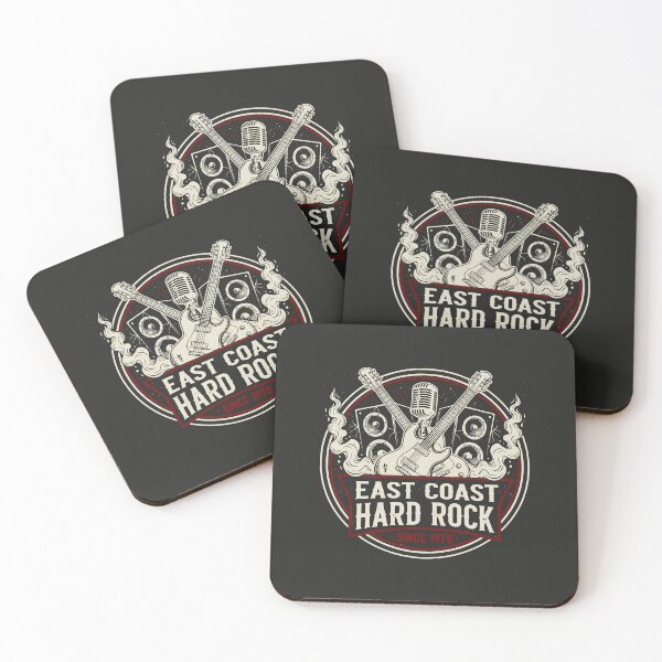 Item preview, East Coast Hard Rock Since 1970 Vintage Music Emblem Art designed and sold by SplashTastic.