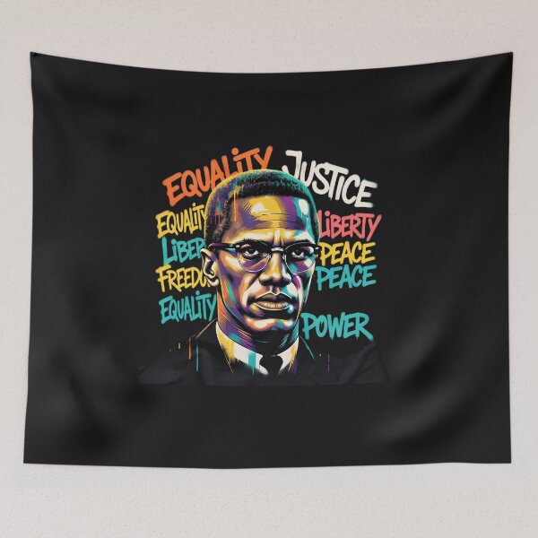 Item preview, Malcolm X Human Rights Power and Peace designed and sold by GrumpySableye.