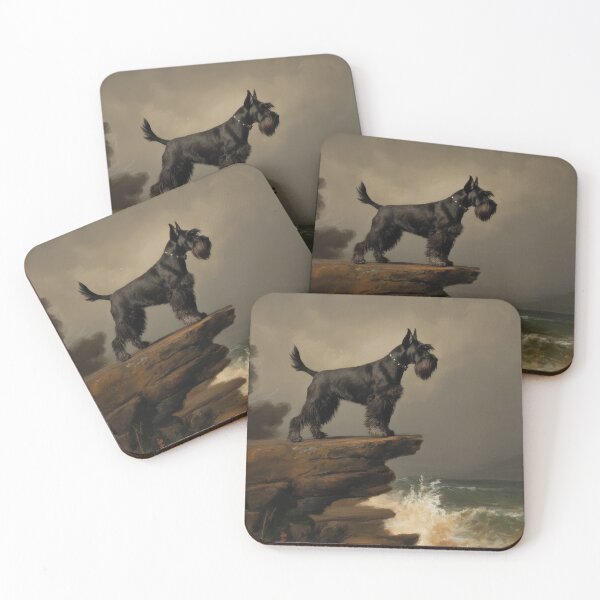 Item preview, Black Zwergschnauzer On Cliffs designed and sold by VictorMassacre.