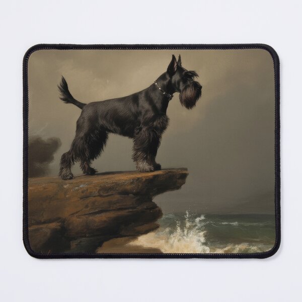 Item preview, Black Zwergschnauzer On Cliffs designed and sold by VictorMassacre.