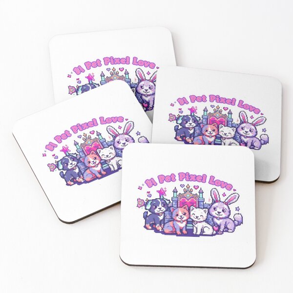 Item preview, Y2K Sticker - Pixel Pet Valentine Multi Animal Gift designed and sold by OrikuStudio.