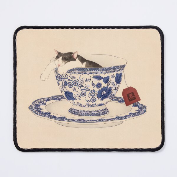 Item preview, Cat in Cup of Tea designed and sold by nebelimr.