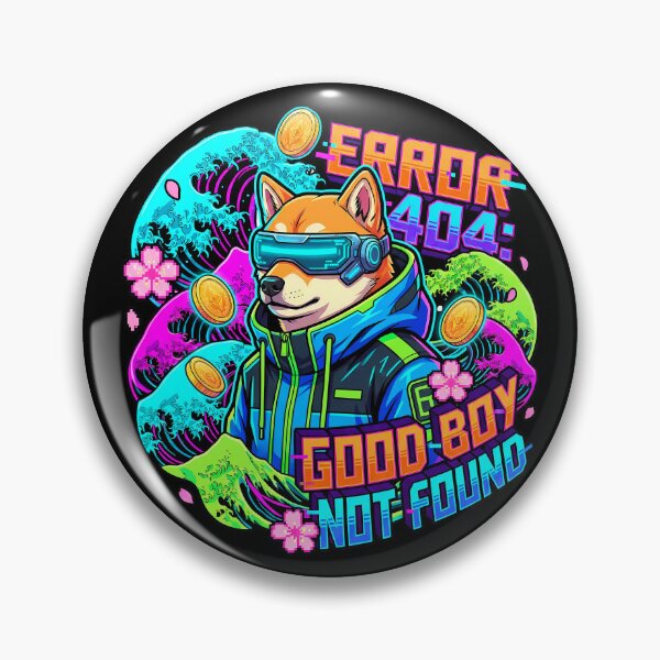 Item preview, Cyber Shiba Inu Neon Waves  designed and sold by Tong4130.