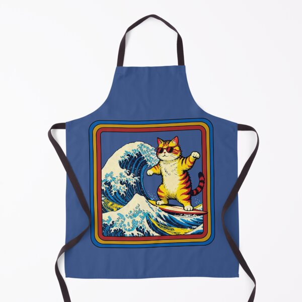 Item preview, Cat Surfing The Great Wave. designed and sold by EunsooLee.