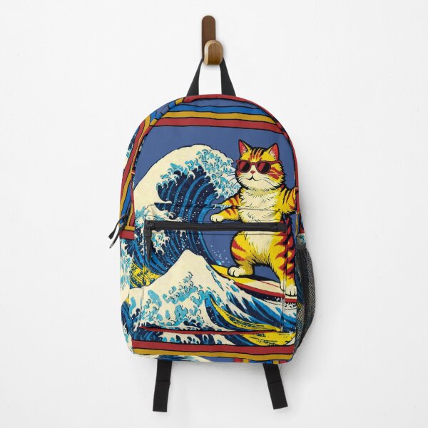 Item preview, Cat Surfing The Great Wave. designed and sold by EunsooLee.