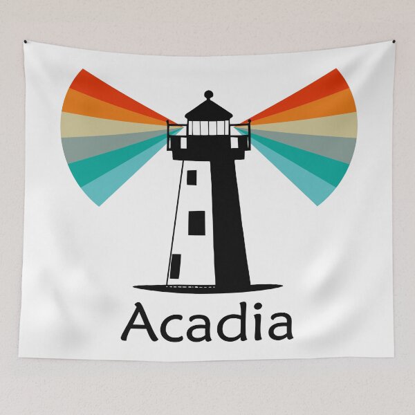 Item preview, Acadia National Park Lighthouse Rainbow designed and sold by Esskay Designs.
