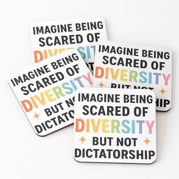 Item preview, Political Humor - Imagine Being Scared Of Diversity But Not Dictatorship designed and sold by ZBIFBOUETLA.
