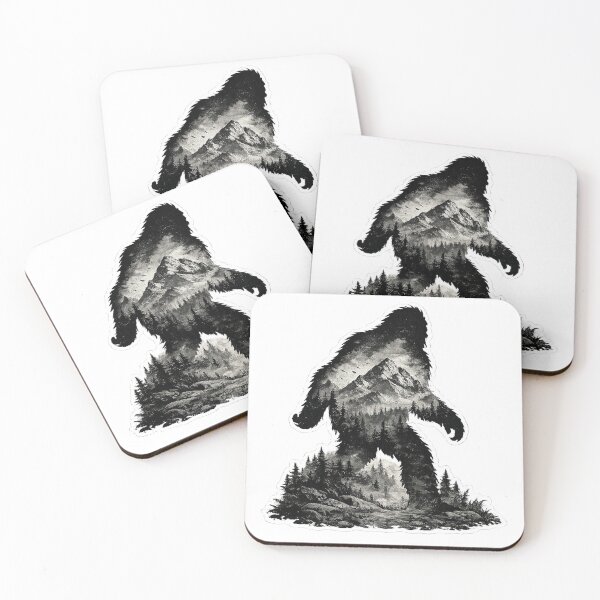 Item preview, Large bigfoot mountain silhouette designed and sold by begood-designs.