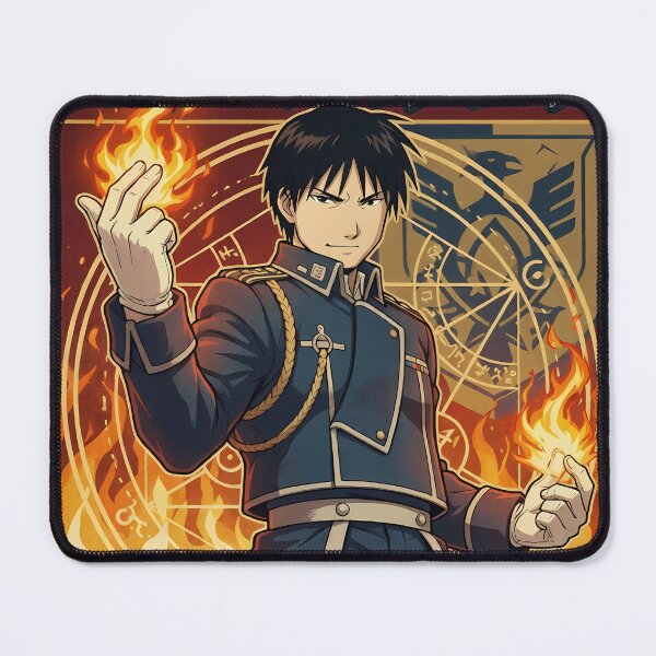 Item preview, Fire Alchemist Officer - Snap Magic Anime Aesthetic Art designed and sold by MugenAnime.