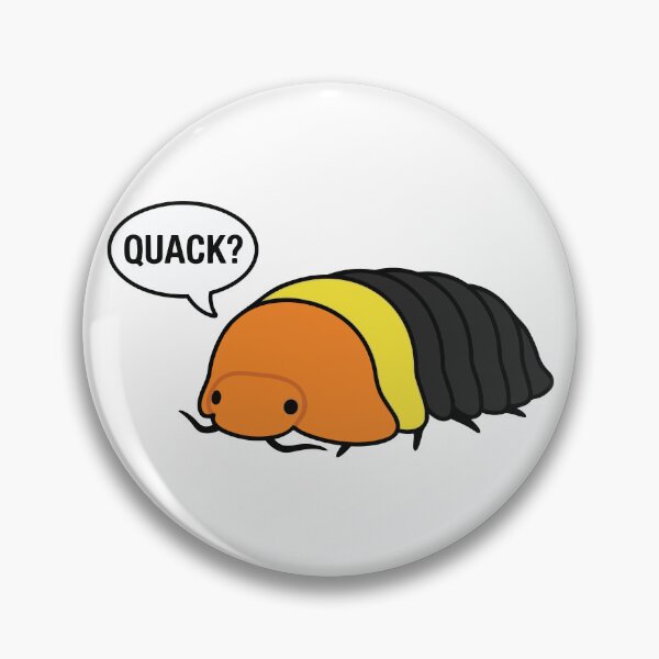 Item preview, Rubber Ducky Isopod Quack Cute Crustacean designed and sold by Petzzz.