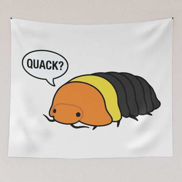 Item preview, Rubber Ducky Isopod Quack Cute Crustacean designed and sold by Petzzz.