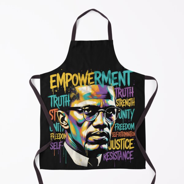 Item preview, Malcolm X Empowerment Truth Resistance Portrait designed and sold by GrumpySableye.