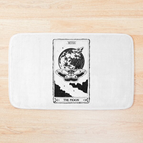 Item preview, Luna Moth x The Moon Tarot (black) designed and sold by MB-Graphix.